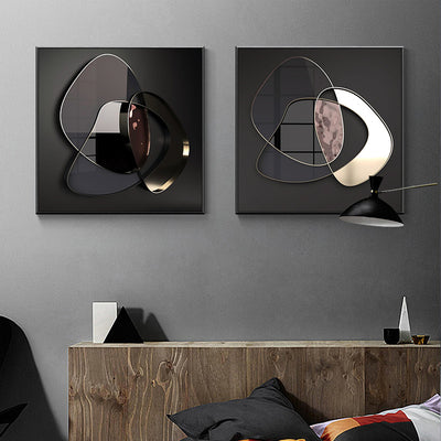 zenscapedecor, zenscapedecor.store, 
Modern Abstract 3D Metal Wall Art Canvas Painting
