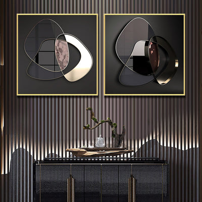 zenscapedecor, zenscapedecor.store, 
Modern Abstract 3D Metal Wall Art Canvas Painting